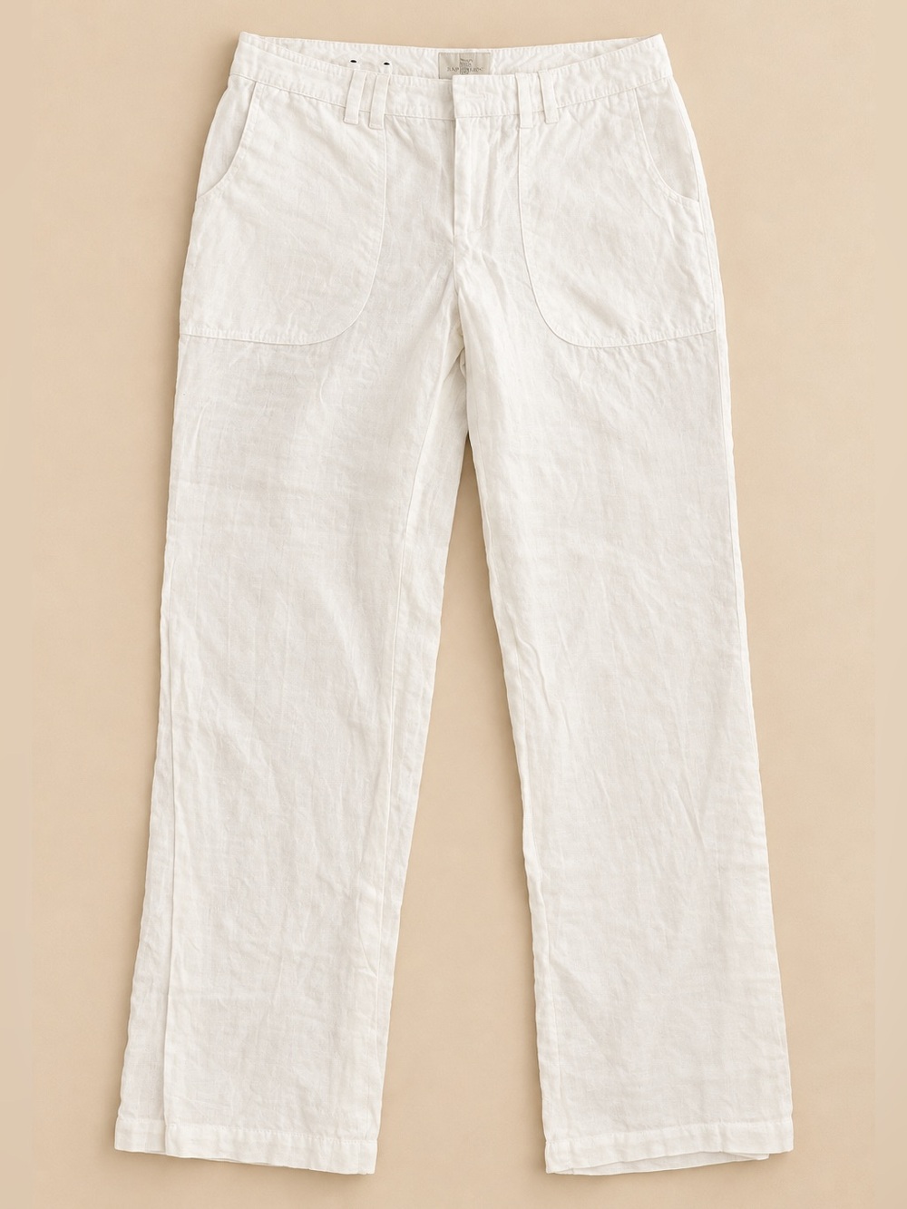 Banana Republic 100% Organic Linen Wide Leg Pants – White – Size 12 - Picture 2 of 7